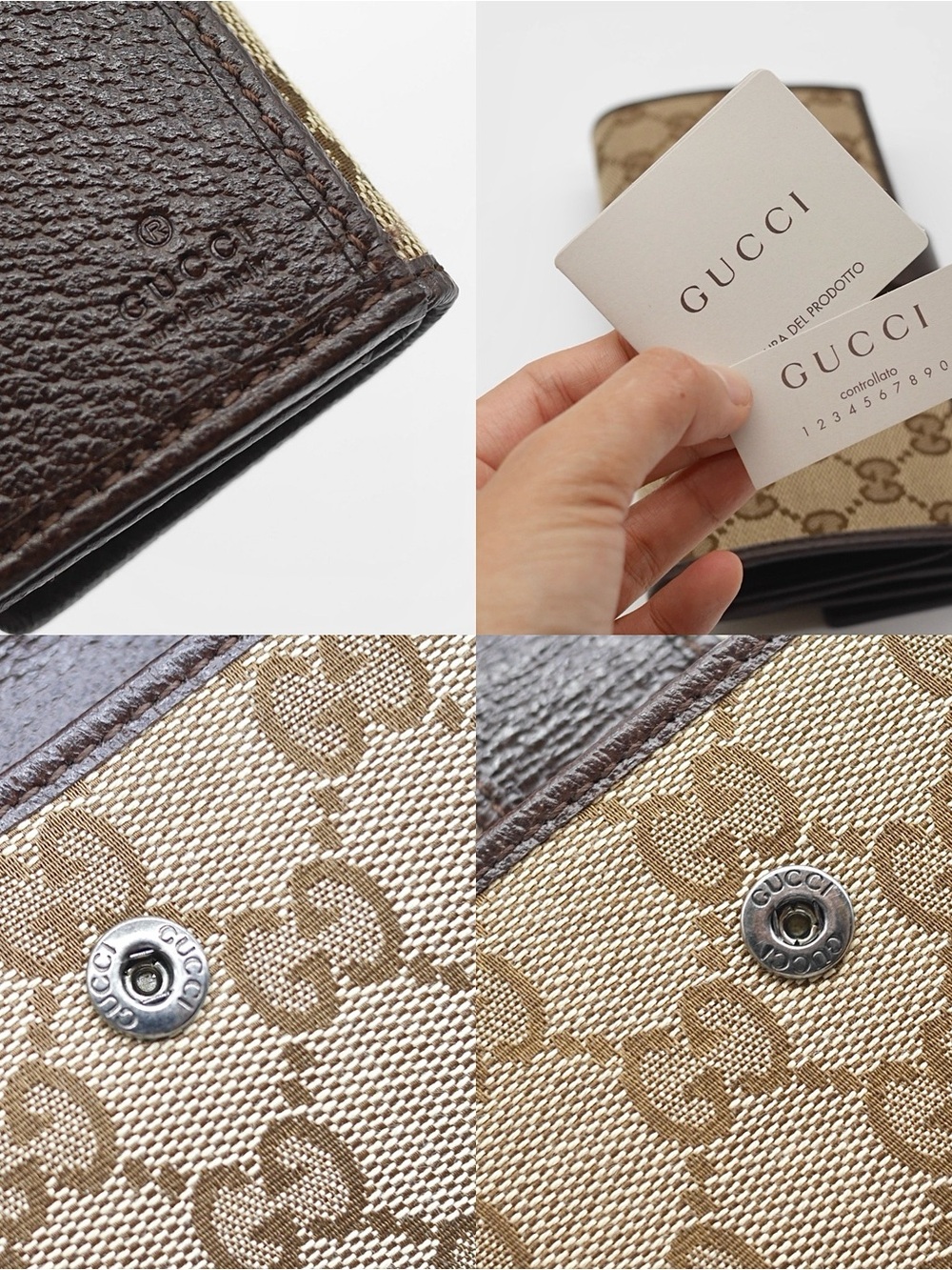 🍓GUCCI GG Envelop Canvas Wallet - Picture 6 of 13